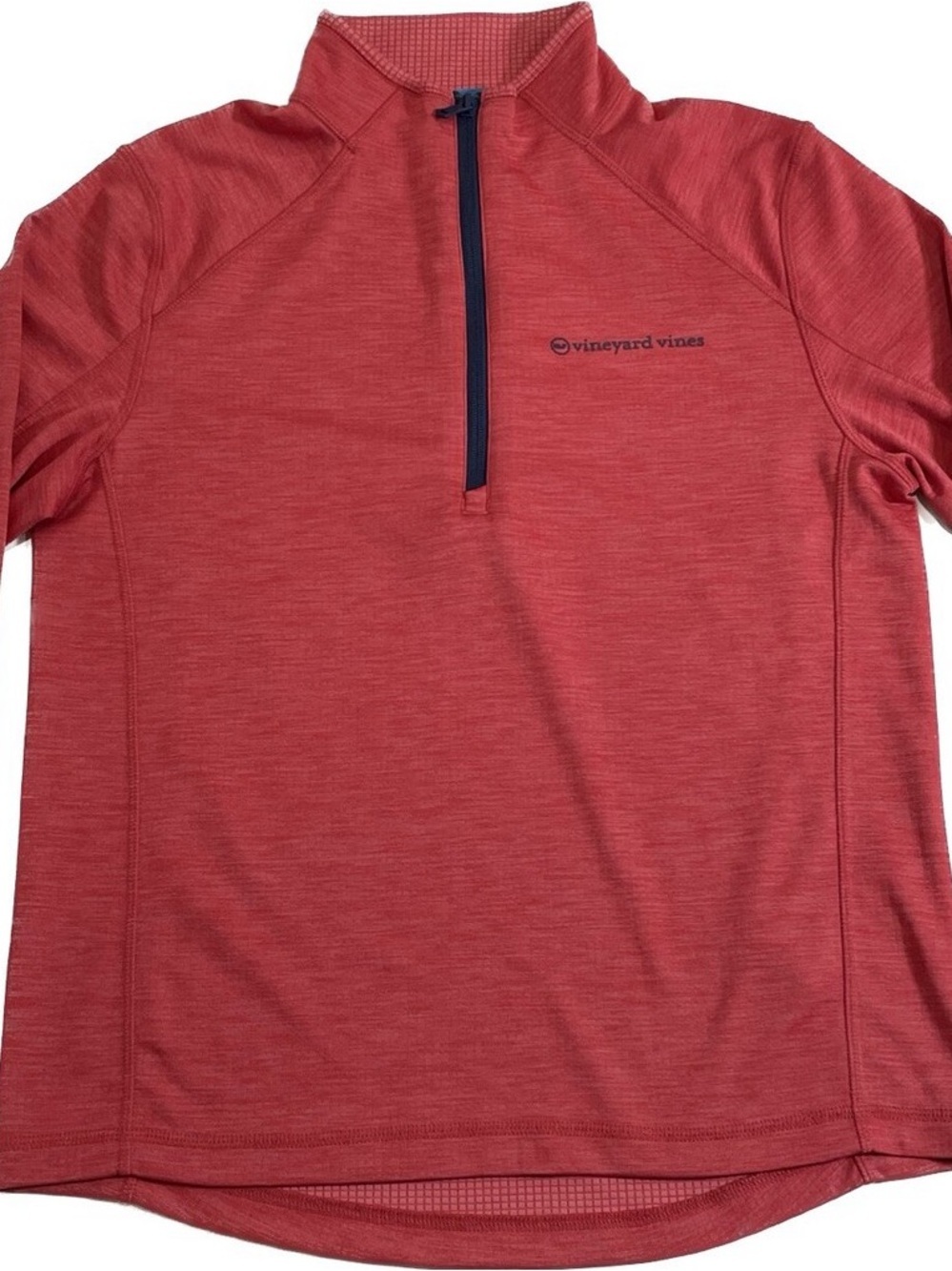 Vineyard Vines Men’s Sankaty Performance Quarter Zip Resort Red Pullover Small - Picture 2 of 8